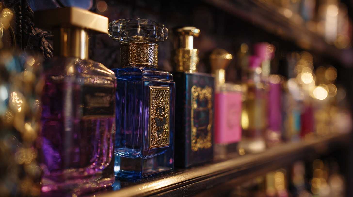 bestselling-female-modern-and-classic-perfumes-in-different-bottles-on-the-shelves-at-a-luxury-perfumery-shop