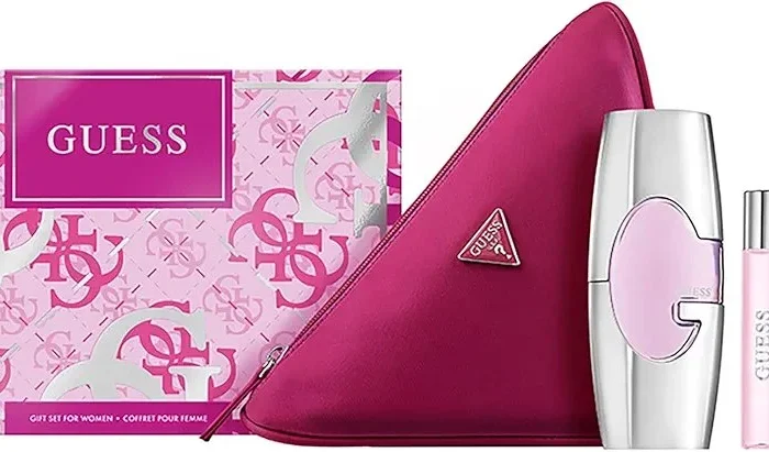 GUESS PINK (W) SET EDP 75ML + EDP 15ML + BL 100ML + POUCH