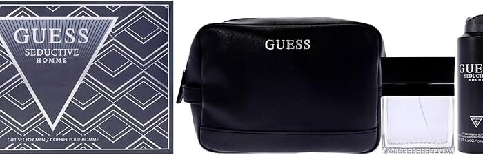 Guess Seductive For Men Giftset - EDT 100ml + Body Spray 226ml + Showergel 100ml + Pouch
