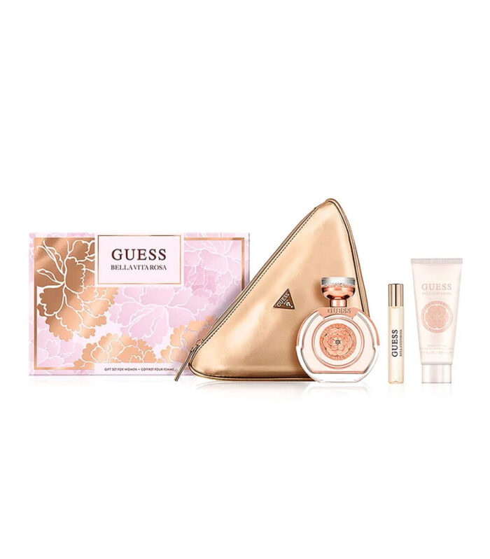 Guess Bella Vita Rosa For Women Eau de Parfum 100ml + 15ml + Body Lotion + Pouch 4 Piece Set