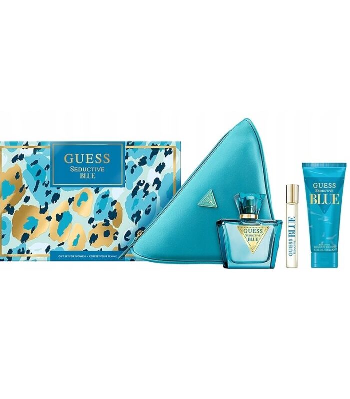 Guess Seductive Blue Gift Set for Women – Eau de Parfum 75ml + 15ml + 100ml Body Lotion