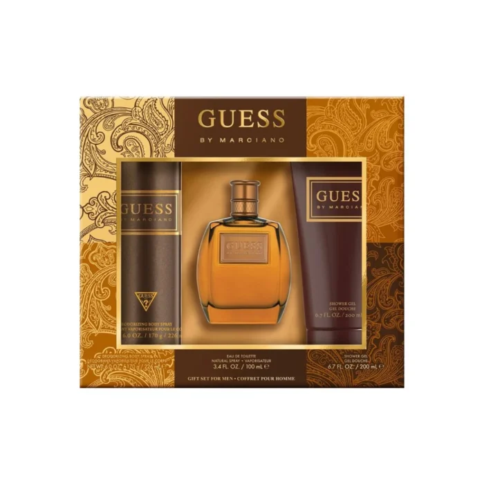 GUESS BY MARCIANO (M) SET EDT 100ML + SG 200ML + BODY SPRAY 226ML