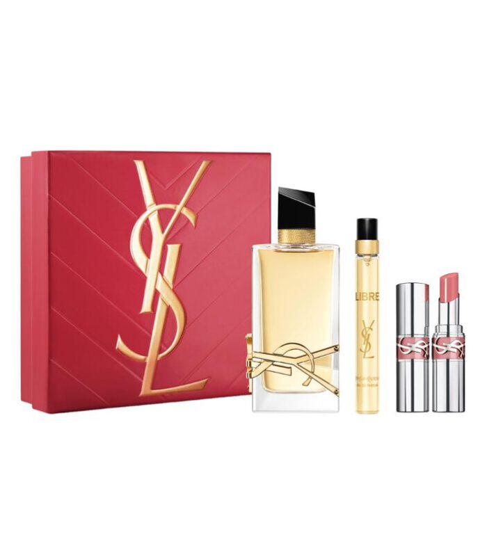 Yves Saint Laurent Libre EDP 90ML + 10ML + Lipstick 44Perfume Set for Her